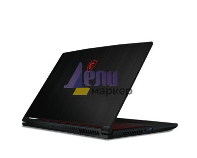 Лаптоп MSI Thin GF63 12UC, i7-12650H (10C/16T, 24 MB, up to 4.70 GHz), 15.6" FHD (1920x1080), 144Hz, IPS-Level, RTX 3050 4GB GDDR6 (Up to 1172.5MHz), 8GB DDR4 (3200MHz), 1TB NVMe SSD, Red Backlit Gaming KBD, NO OS, Black, 1.86 kg