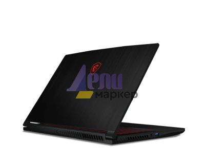Лаптоп MSI Thin GF63 12UC, i5-12450H (8C/12T, 12 MB, up to 4.40 GHz), 15.6" FHD (1920x1080), 144Hz, IPS-Level, RTX 3050 4GB GDDR6 (Up to 1172.5MHz), 8GB DDR4 (3200MHz), 1TB NVMe SSD, Red Backlit Gaming KBD, NO OS, Black, 1.86 kg