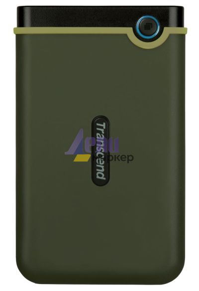 Твърд диск Transcend 1TB, 2.5" Portable HDD, StoreJet M3, Military Green, Slim