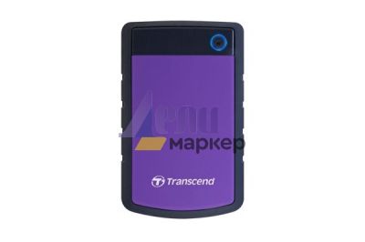 Твърд диск Transcend 2TB, 2.5" Portable HDD, StoreJet H3, Purple, Anti-shock