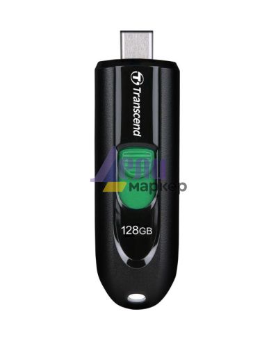 Памет Transcend 128GB, USB3.2, Pen Drive, Type-C, Capless, Black