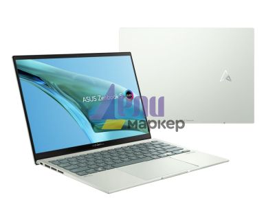 Лаптоп Asus Zenbook S 13 OLED UM5302TA-OLED-LX733X ,AMD Ryzen 7 6800U (8-core/16-thread, 16MB cache, up to 4.7 GHz max boost), OLED 13.3" 2.8K (2880 x 1800) OLED 16:10 Touch, 16GB LPDDR5(ON BD), PCIEG4 1TB SSD, Num pad, Windows 11 Pro, Aqua Celadon