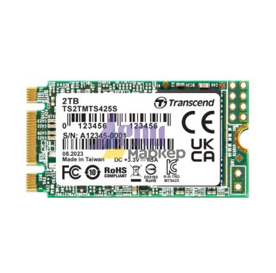 Твърд диск Transcend 2TB, M.2 2242 SSD, SATA3 B+M Key, TLC