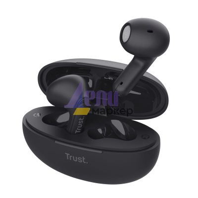 Слушалки TRUST Yavi Bluetooth ENC Earphones Black