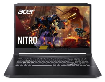 Лаптоп Acer Nitro 5, AN517-54-71J8, Core i7-11800H (2.3GHz up to 4.6GHz, 24MB), 17.3" QHD IPS 165Hz, 16GB DDR4 3200MHz (1 slot free), 1024GB NVMe SSD, HDD Kit, RTX 3060 6GB GDDR6, Cam&Mic., Wi-Fi 6ax, BT, RGB Backlit kbd, No OS, Black+Acer Nitro Gaming Mo