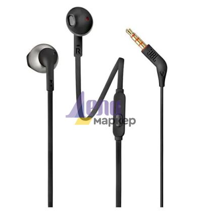 Слушалки JBL T205 BLK In-ear headphones