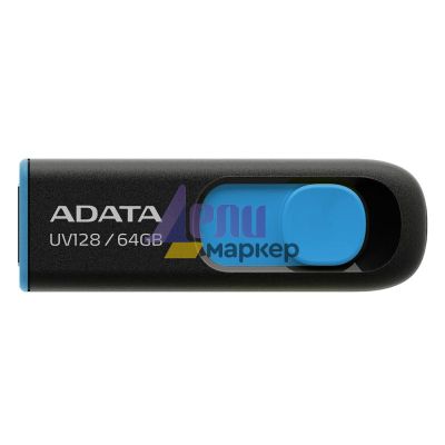 Памет ADATA UV128 64GB USB 3.2 Black