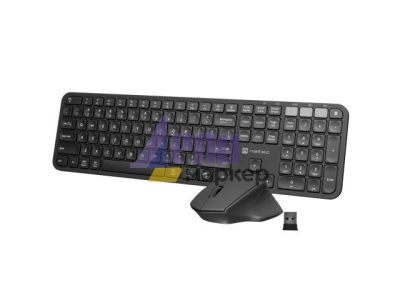 Комплект Natec Set 2 in 1 Keyboard Octopus + Mouse US Layout Wireless Bluetooth + 2.4 GHz USB