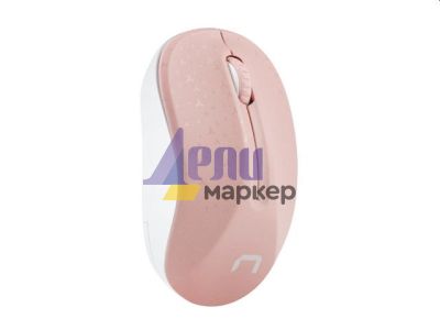 Мишка Natec Mouse Toucan Wireless 1600 DPI Optical Pink-White