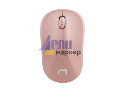 Мишка Natec Mouse Toucan Wireless 1600 DPI Optical Pink-White