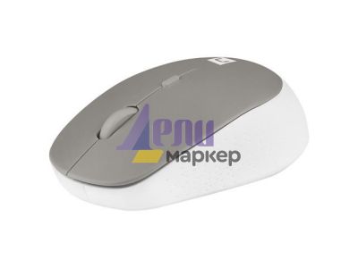 Мишка Natec Mouse Harrier 2, 1600 DPI Bluetooth 5.1 White-Grey