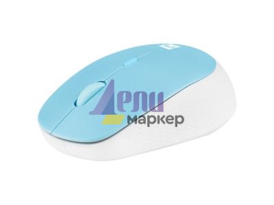 Мишка Natec Mouse Harrier 2, 1600 DPI Bluetooth 5.1 White-Blue