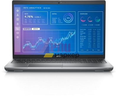 Лаптоп Dell Precision 3571, Intel Core i9-12900H vPro (14 cores, 24 MB cache, up to 5.0 GHz), 16" FHD (1920x1080) 400 nit, 32 GB, 2x16 GB, DDR5, 4800Mhz, 1 TB SSD PCIe M.2, NVIDIA RTX A2000 8GB, GDDR6, Wi-Fi 6E, BT, Backlit Kbd, Windows 11 Pro, 3Yr PS