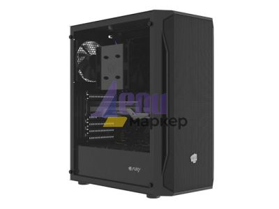 Кутия за компютър Fury PC Case Shobo SH4 Midi Tower, Window, Black