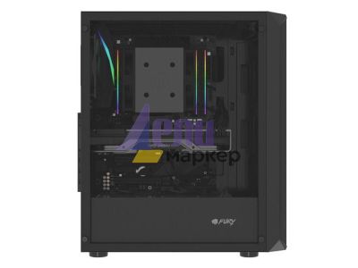 Кутия за компютър Fury PC Case Shobo SH4 Midi Tower, Window, Black