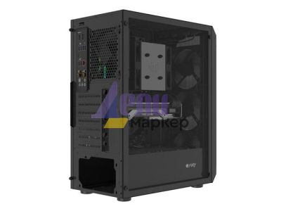 Кутия за компютър Fury PC Case Shobo SH4 Midi Tower, Window, Black