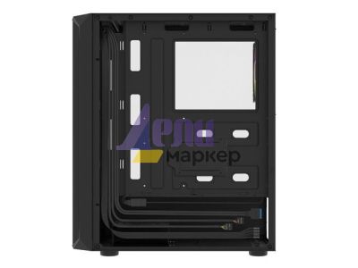 Кутия за компютър Fury PC Case Shobo SH4 RGB Midi Tower, Window, Black