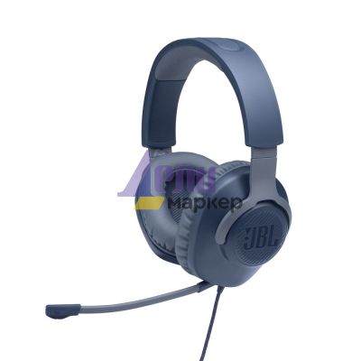 Слушалки JBL QUANTUM 100 BLU Wired over-ear gaming headset with a detachable mic