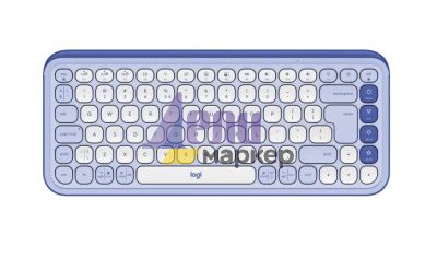 Клавиатура Logitech Pop Icon Keys - Lilac - US INT'L - BT - N/A - INTNL-973