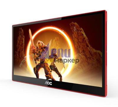 Монитор AOC 16G3, 15.6" IPS WLED, 1920x1080@144Hz, 4ms GtG, 250cd m/2, 1000:1, 80M:1 DCR, Freesync, FlickerFree, Low Blue Light, 1Wx2, 1x MicroHDMI 1.4