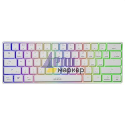 Клавиатура Genesis Mechanical Gaming Keyboard Thor 660 Wireless RGB Backlight White GATERON BROWN