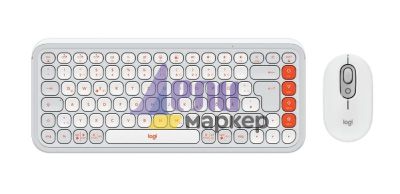 Комплект Logitech Pop Icon Combo - White - US INT'L - BT - N/A - INTNL-973