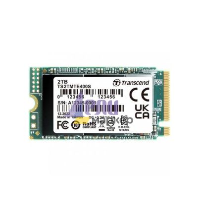 Твърд диск Transcend 2TB, M.2 2242, PCIe Gen3x4, NVMe, 3D TLC, DRAM-less