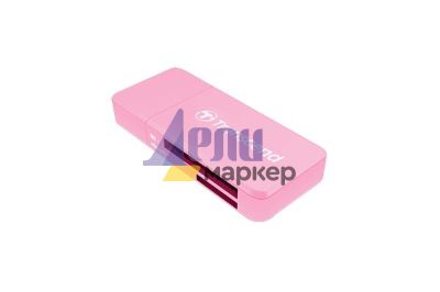 Четец за карти Transcend SD/microSD Card Reader, USB 3.0/3.1 Gen 1, Pink