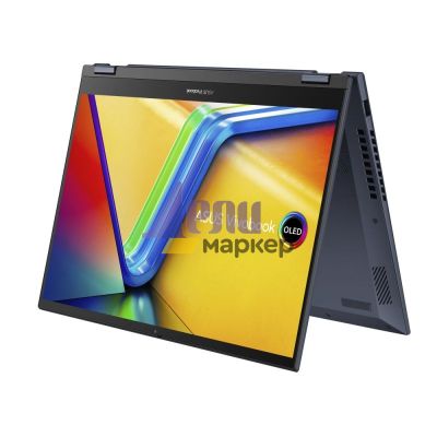 Лаптоп Asus Vivobook Flip OLED TN3402YA-LZ392, AMD Ryzen 5 7430U  2.3GHz (19MB Cache, up to 4.3GHz),14" WUXGA(WU) 1920X1200 16:10 300nits Glare NTSC:45% Wide View, DDR4 16GB (8GB on bd), 512 GB SSD, no OS, Blue