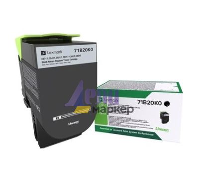 Консуматив Lexmark 71B20K0 CS/CX317, 417, 517 Black Return Programme 3K Toner Cartridge