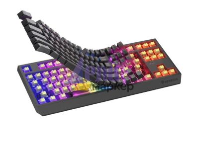 Клавиатура Genesis Gaming Keyboard Thor 230 TKL Wireless US Black RGB Mechanical Outemu Silent Lemon