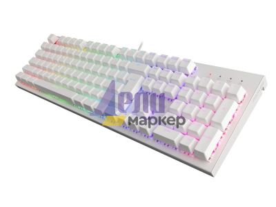 Клавиатура Genesis Gaming Keyboard Thor 303 White RGB Backlight US Layout Brown Switch