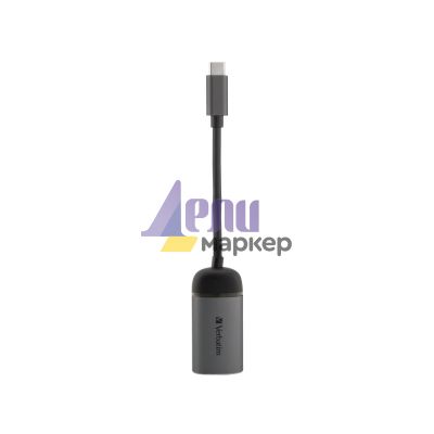 Адаптер Verbatim USB-C to Gigabit Ethernet Adapter 10cm Cable