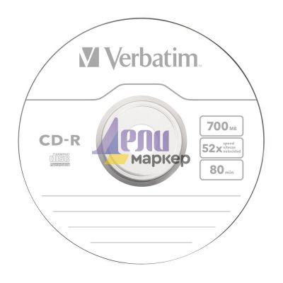 Медия Verbatim CD-R 700MB 52X EXTRA PROTECTION SURFACE (25 PACK)