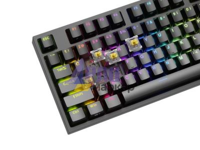 Клавиатура Genesis Gaming Keyboard Thor 404 TKL Black RGB Backlight US Layout Yellow Switch