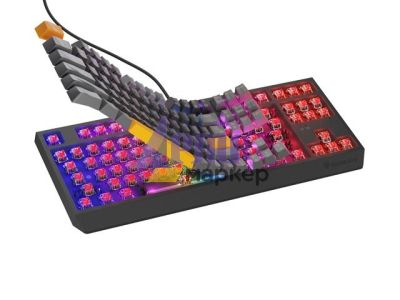 Клавиатура Genesis Gaming Keyboard Thor 230 TKL Anchor Gray Positive US RGB Mechanical Outemu Red