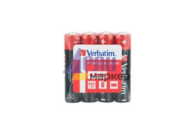 Батерия Verbatim ALKALINE BATTERY AAA 4 PACK (SHRINK WRAP)