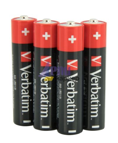 Батерия Verbatim ALKALINE BATTERY AAA 4 PACK (SHRINK WRAP)