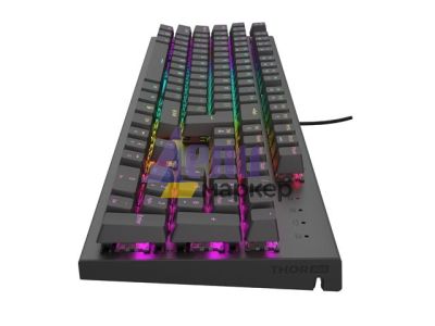 Клавиатура Genesis Mechanical Gaming Keyboard Thor 303 RGB Backlight Brown Switch US Layout Black