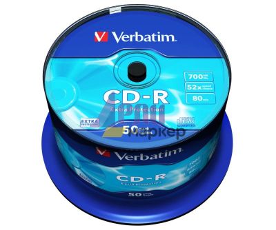 Медия Verbatim CD-R 700MB 52X EXTRA PROTECTION SURFACE (50 PACK)