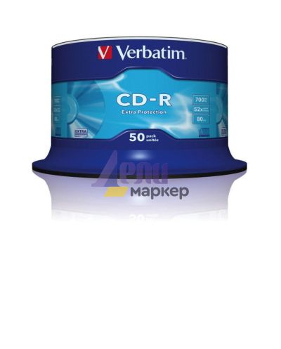 Медия Verbatim CD-R 700MB 52X EXTRA PROTECTION SURFACE (50 PACK)