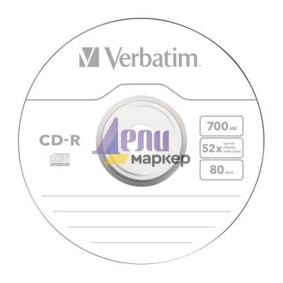 Медия Verbatim CD-R 700MB 52X EXTRA PROTECTION SURFACE (50 PACK)