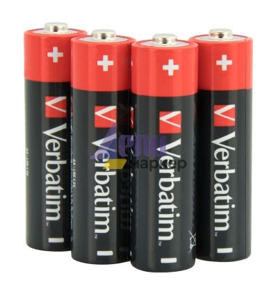 Батерия Verbatim ALKALINE BATTERY AA 4 PACK (SHRINK WRAP)