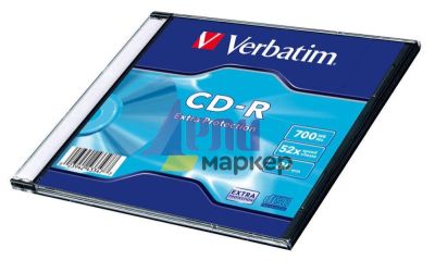 Медия Verbatim CD-R 52X SC SINGLE WRAP 700MB EXTRA PROTECTION