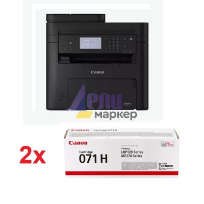 Лазерно многофункционално устройство Canon i-SENSYS MF275dw Printer/Scanner/Copier/Fax + 2x Canon CRG-071 H