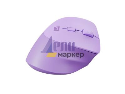 Мишка Natec Vertical Mouse Crake 2 Wireless, 2400DPI Bluetooth 5.2 + 2.4 GHz Pure Lavender