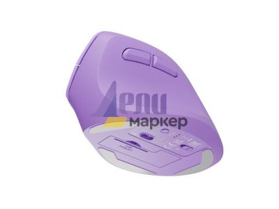 Мишка Natec Vertical Mouse Crake 2 Wireless, 2400DPI Bluetooth 5.2 + 2.4 GHz Pure Lavender