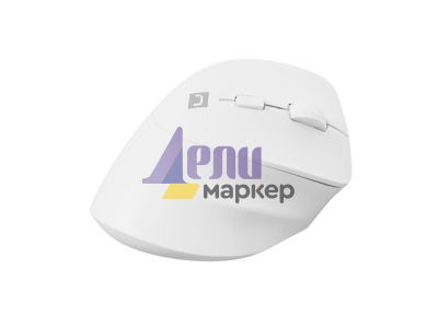 Мишка Natec Vertical Mouse Crake 2 Wireless, 2400DPI Bluetooth 5.2 + 2.4 GHz White