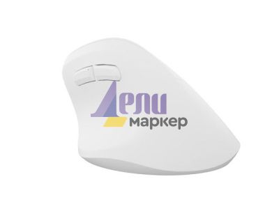 Мишка Natec Vertical Mouse Crake 2 Wireless, 2400DPI Bluetooth 5.2 + 2.4 GHz White