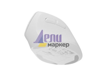 Мишка Natec Vertical Mouse Crake 2 Wireless, 2400DPI Bluetooth 5.2 + 2.4 GHz White